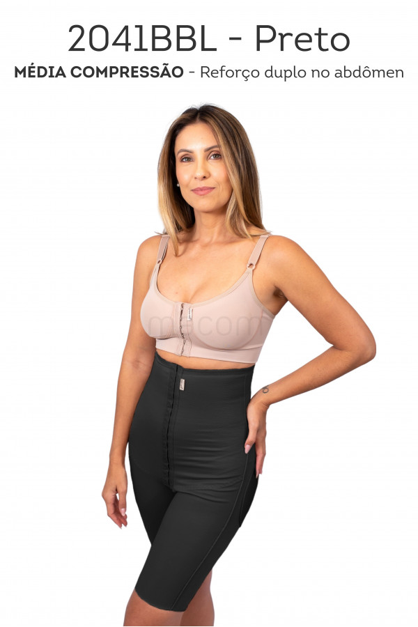 Cinta bermuda com fechamento frontal, lycra leve nas nadegas 2041BBLXGGPESS1